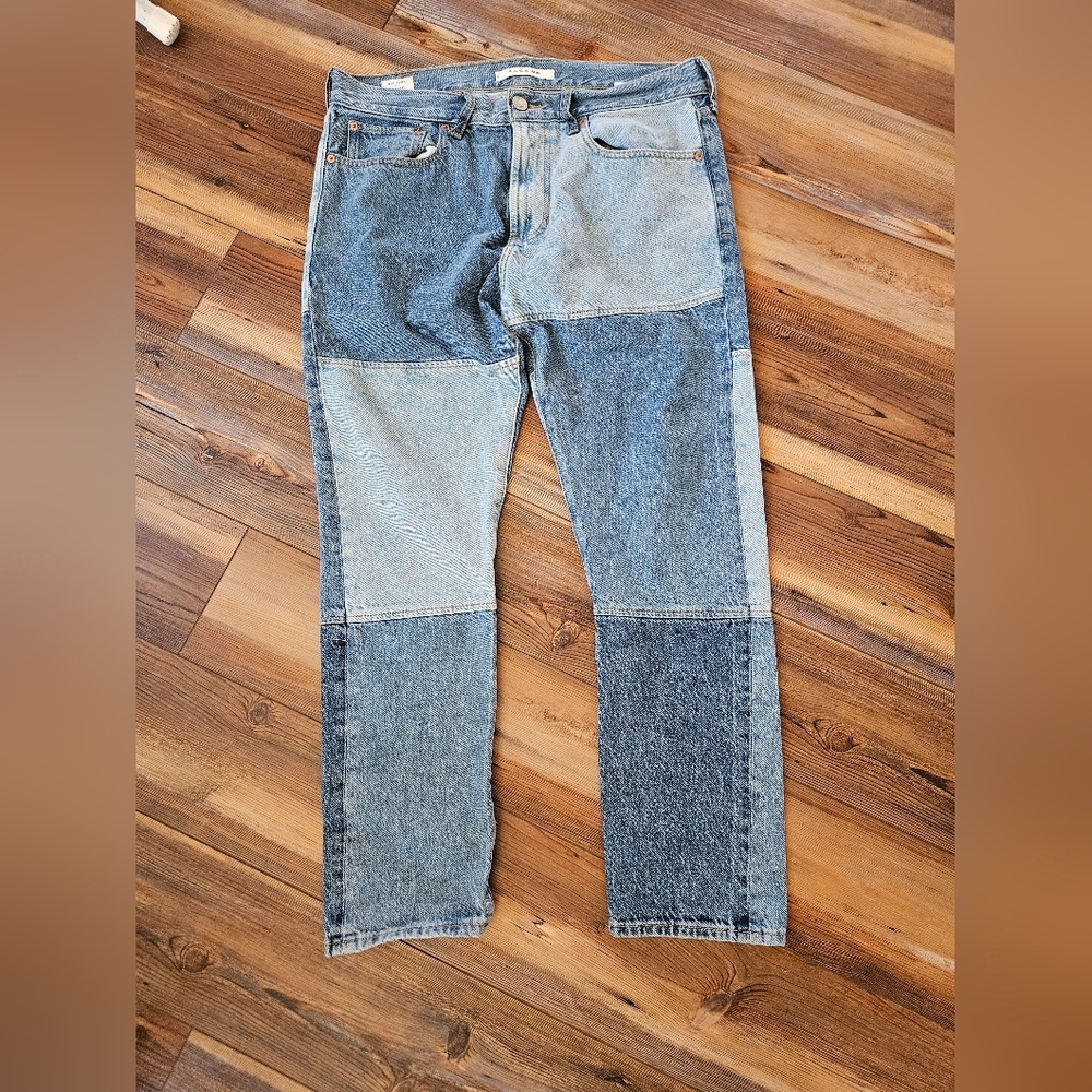 Men's Two-Tone Denim Jeans